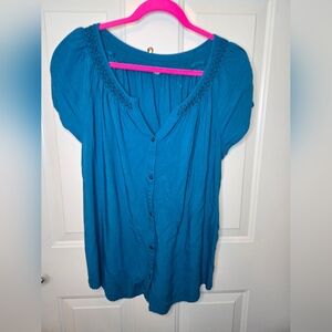 Women's Blouse, Teal